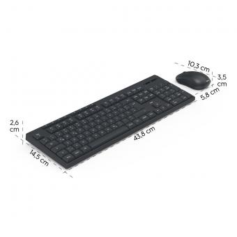 Hama Tastatur-Maus-Set WKM-200 sw 173056 