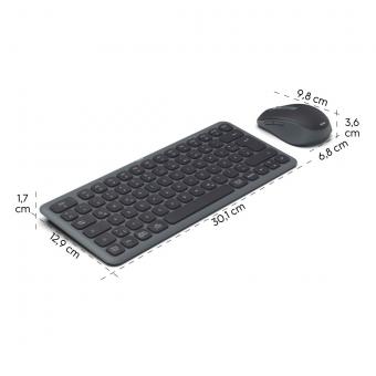 Hama Tastatur-Maus-Set WKM-500 sw 173061 