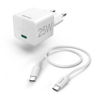 Hama USB-Schnellladegerät Set 25W 201624 