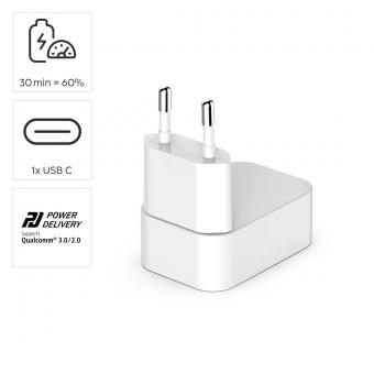 Hama USB-Schnellladegerät 30W ws  201954 