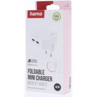 Hama USB-Schnellladegerät 40W ws  201955 