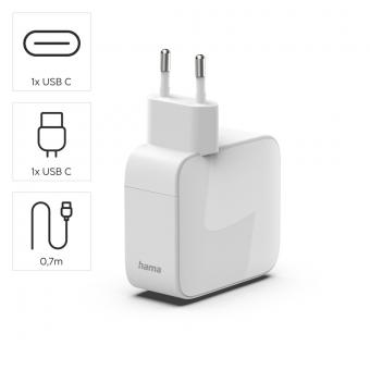 Hama USB-Schnellladegerät 65W ws  201957 