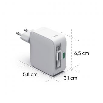 Hama USB-Schnellladegerät 65W ws  201957 