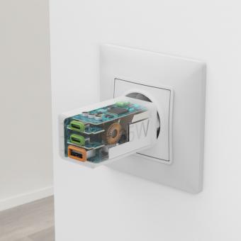 Hama USB-Schnellladegerät 65W ws  201996 