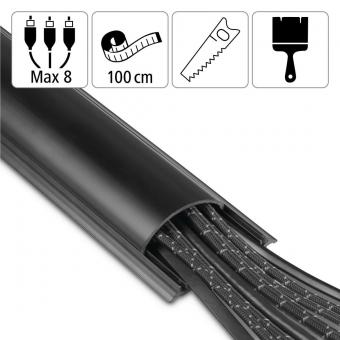 Hama PVC-Kabelkanal schwarz       220985 