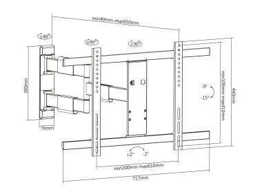 Multibrackets M VESA TV-Wandhalter 