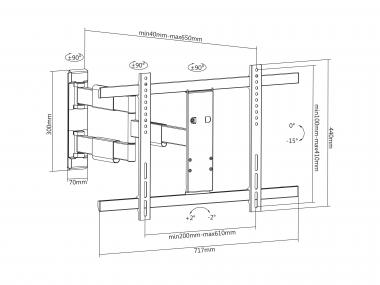 Multibrackets M VESA TV-Wandhalter 