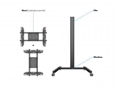 Mulitbrackets M Display Display-Standfuß 