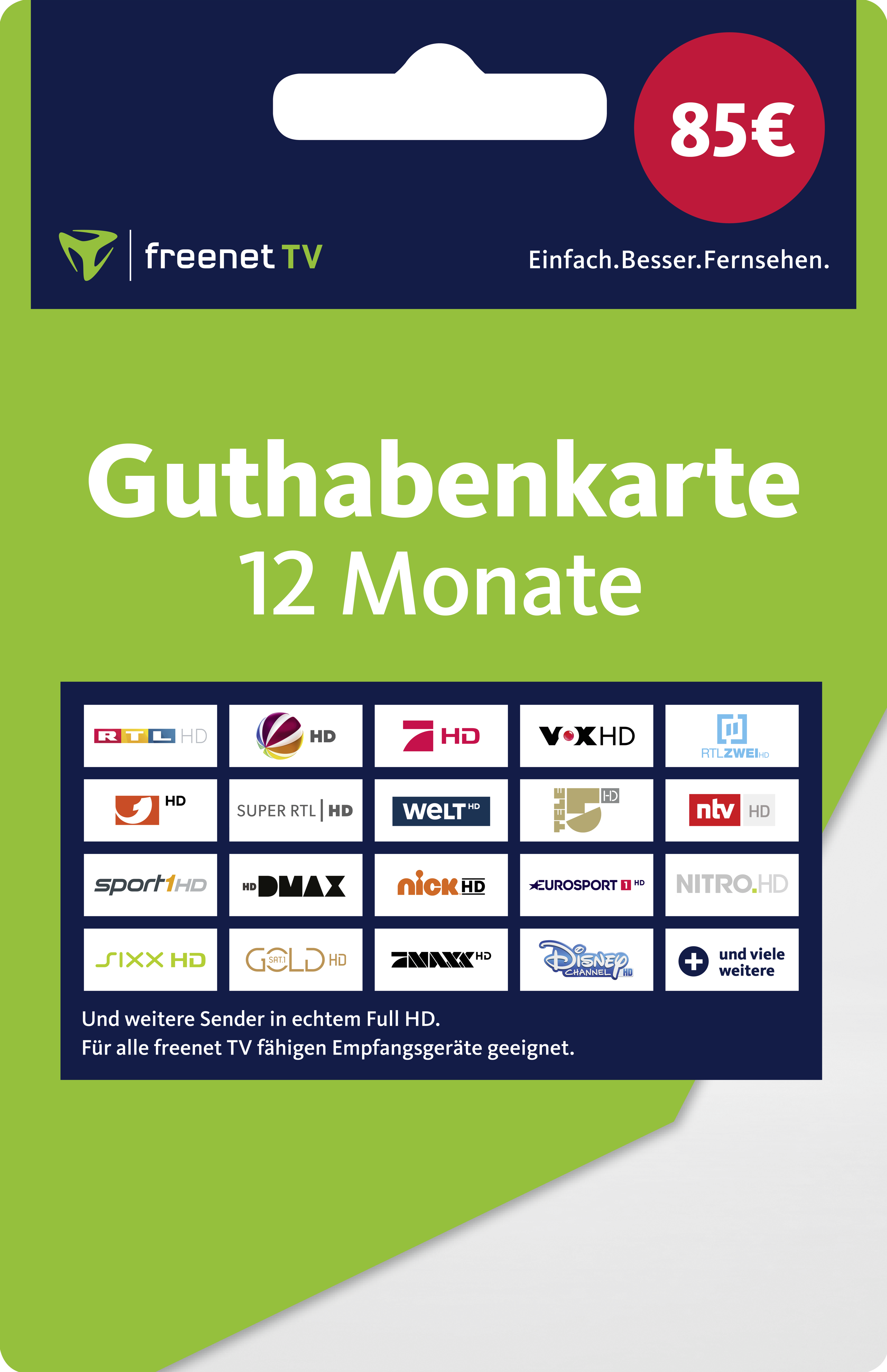 Freenet TV Guthabenkarte 