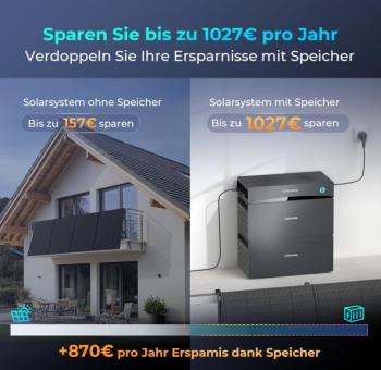 Sunshare Glory2000 Balkonspeicher-Set 