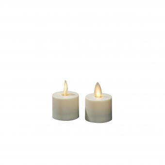 LED Teelicht 2er-Set 3D Flamme  1604-115 