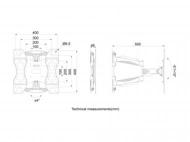Multibrackets M VESA TV-Wandhalter 