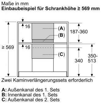 Neff Z51IBN1SN Kaminverlängerung 
