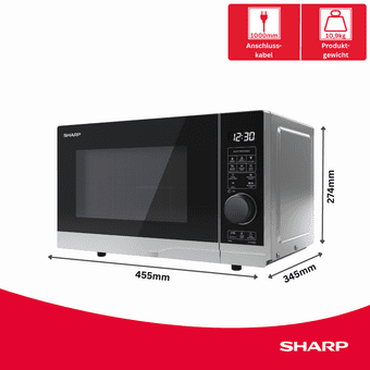 Sharp YC-PG204AE-S si Mikrowelle 
