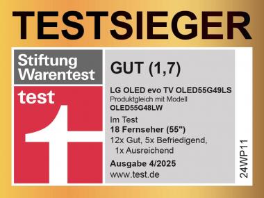 LG OLED55G49LS sw OLED-TV evo 