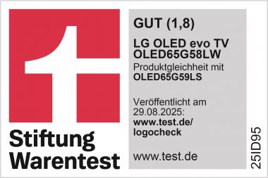 LG OLED65G58LW sw/si OLED-TV 