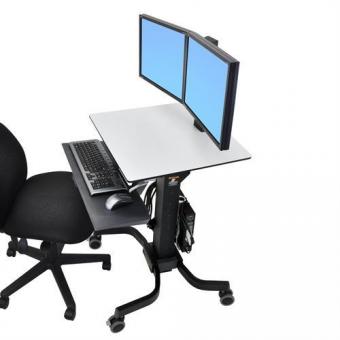 Ergotron WorkFit-C Dual Steh-Sitz 