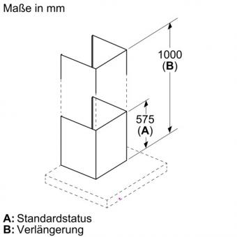 Neff Z51FBK1LN Kaminverlängerung 