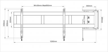 Multibrackets M Universal TV-Wandhalter 
