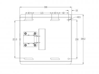 Multibrackets M Universal TV-Wandhalter 