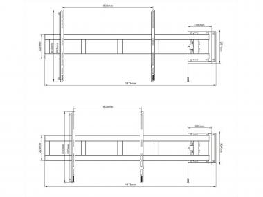 Multibrackets M Universal TV-Wandhalter 