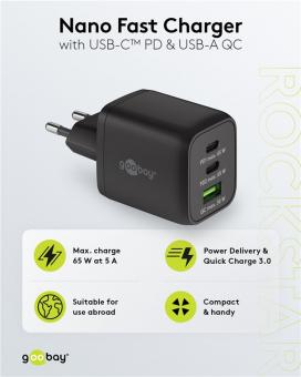 Goobay Multiport-Schnellladegerät Nano 