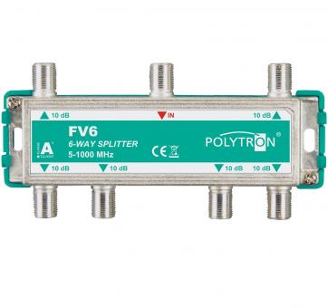 POLY F-Verteiler 6-fach 5-1000MHz   FV 6 