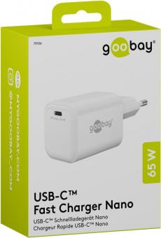 Goobay USB-Schnellladegerät Nano weiß 