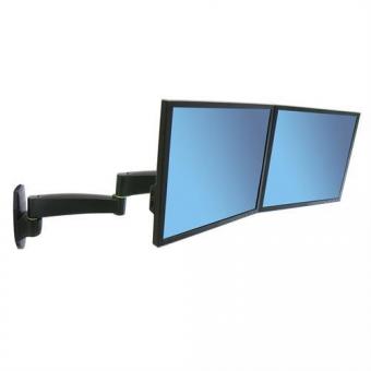 Ergotron Serie 200 Dual Wandhalterung sw 
