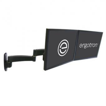 Ergotron Serie 200 Dual Wandhalterung sw 