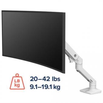 Ergotron HX Monitor-Tischhalter weiß 
