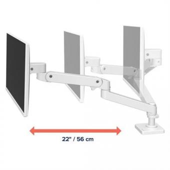Ergotron LX PRO Monitor-Tischhalter weiß 