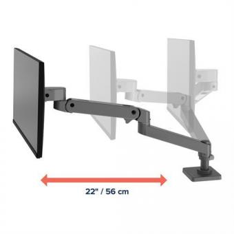Ergotron LX PRO Monitor-Tischhalter grau 