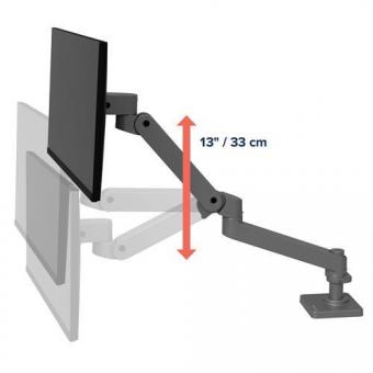 Ergotron LX PRO Monitor-Tischhalter grau 