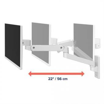 Ergotron LX PRO Monitor-Wandhalter weiß 