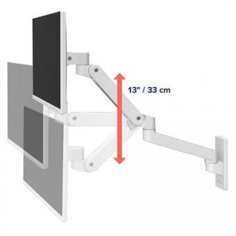 Ergotron LX PRO Monitor-Wandhalter weiß 