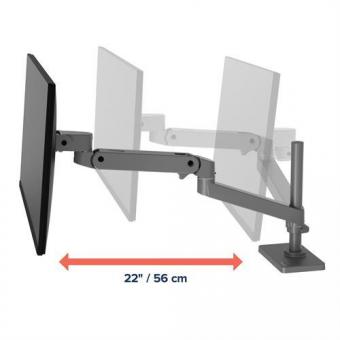 Ergotron LX PRO Monitor-Tischhalter grau 