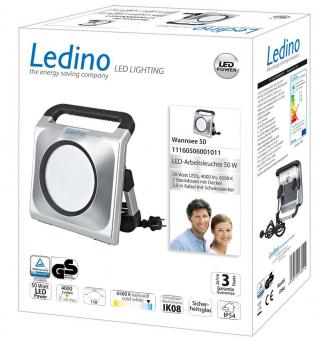LEDINO Baustrahler IP54 IK08 Wannsee 50W 