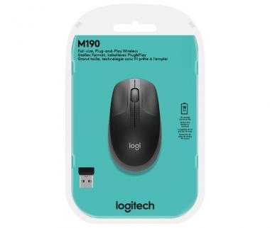 Logitech M190 schwarz/anthrazit USB-Maus 