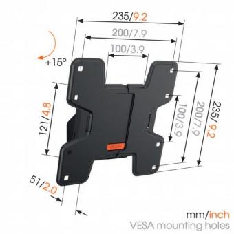 Vogels WALL 3115 sw TV-Wandhalter 