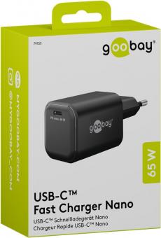 Goobay USB-Schnellladegerät Nano schwarz 