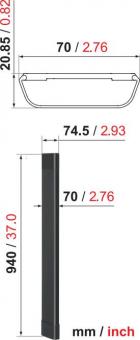 Vogels CABLE 8 ws Kabelkanal 