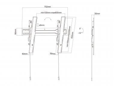 Multibrackets M VESA TV-Wandhalter 