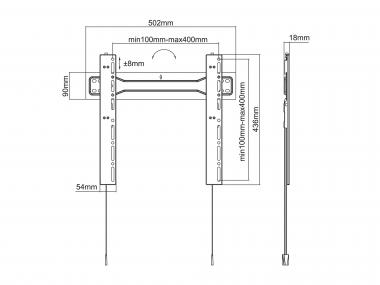 Multibrackets M VESA TV-Wandhalter 