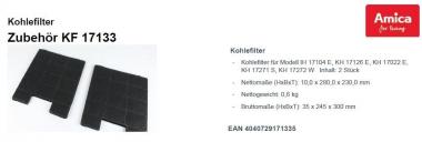 Amica KF 17133 Kohlefilter 2Stück 