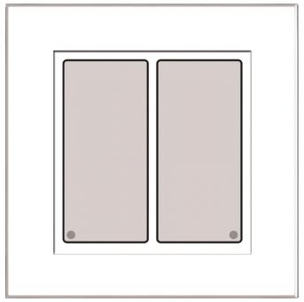 ISSE Glas-Tastenfeld weiß mit LCN - GT2W 