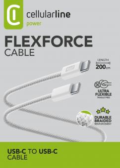 Cellularline FLEXFORCE USB-C Kabel 2m 