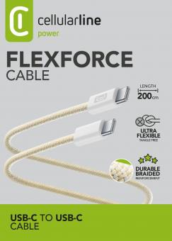 Cellularline FLEXFORCE USB-C Kabel 2m 