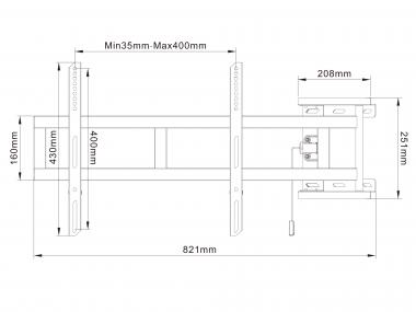 Multibrackets M Universal TV-Wandhalter 