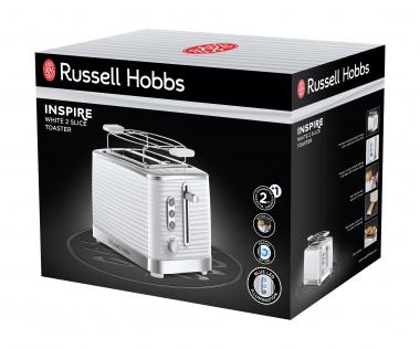 Russel Hobbs Inspire white Toaster 